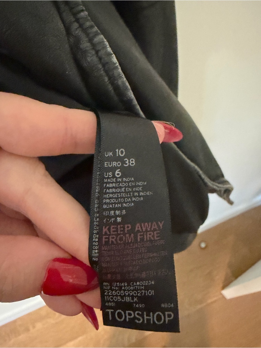 TOPSHOP Real Leather Jacket - Picture 3 of 6